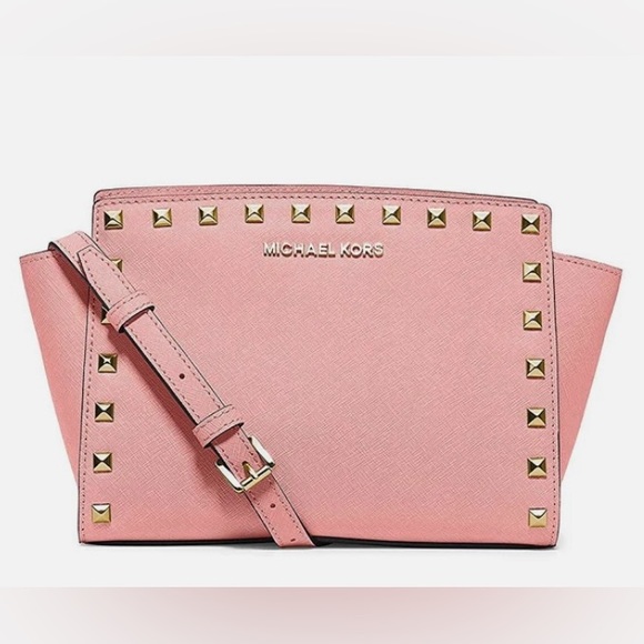 Michael Kors Bags Michael Kors Selma Studded Messenger Purse Poshmark